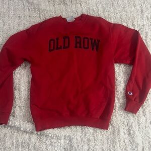 Champion Men's Red Crewneck Sweater